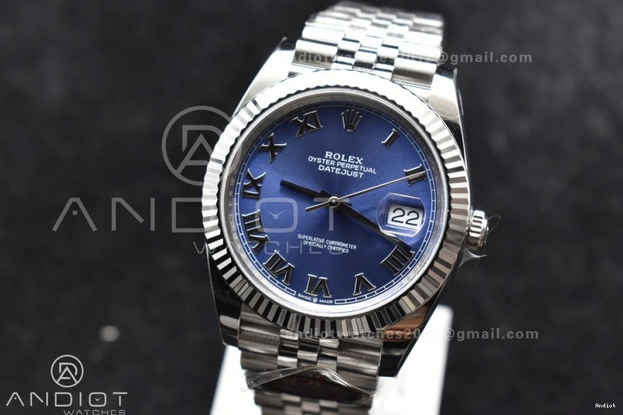 41 1:1 Datejust on Dial Clean VR3235 904L Edition Steel SS Best Jubilee Roman Blue Bracelet 0205